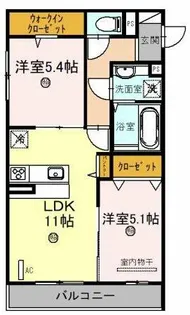 D-room五反田【2階】の間取り