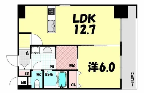 アドバンス神戸グルーブ【5階】の間取り