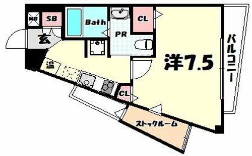 グルーブ神戸ハーバーアリーナ【2階】の間取り