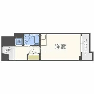 エルデ大手前【906号室】の間取り