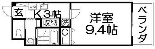 カリーノカサメント東中振【3階】の間取り