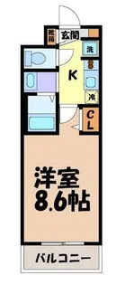 ラ・ヴィアンパレスⅡ【1階】の間取り