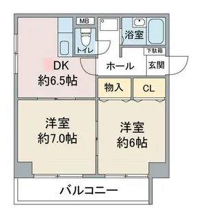 ライフステージ徳川【703号室】の間取り