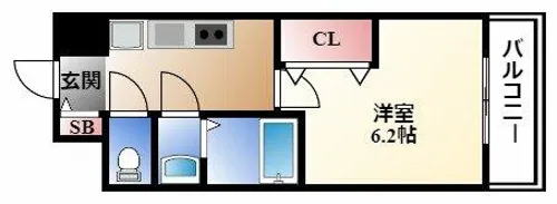 プレサンスTHE大須観音【5階】の間取り
