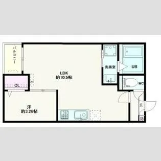 Jack rokubanⅠ【3階】の間取り