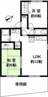 セジュール大蔵【1階】の間取り