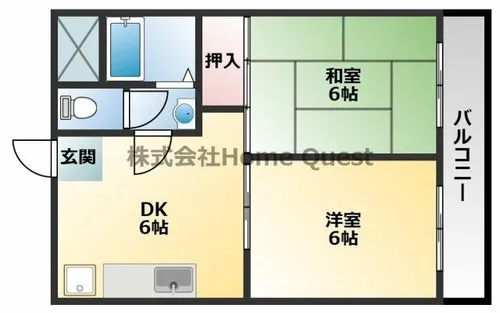 新星ビル布施【3階】の間取り