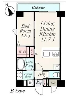 レジェンド紺屋町Ⅱ【8階】の間取り