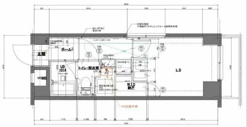 エクシード大名【501号室】の間取り