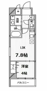 南堀江プライマリーワン【2階】の間取り