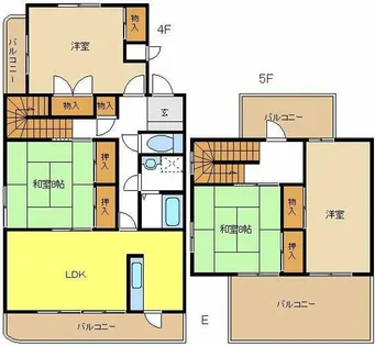 レジーナマルフク【4階】の間取り