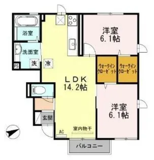 兵庫県明石市大久保町谷八木【アパート】の間取り