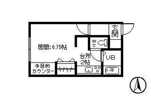マンションoff【2-B号室】の間取り