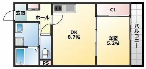 EIJU八尾本町【1階】の間取り