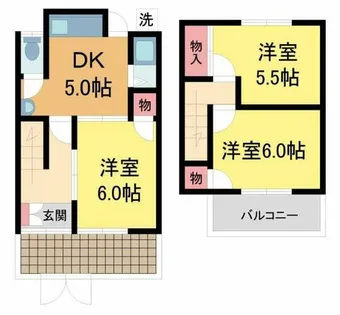 中村ハイツ【3号室】の間取り