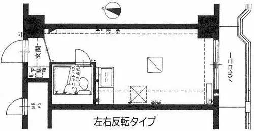 パシフィック南2条【3階】の間取り