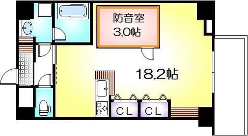 セントフィオーレ松葉【7階】の間取り