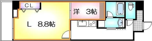 セントフィオーレ松葉【5階】の間取り