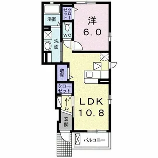 ファミリア(茱萸木)【1階】の間取り