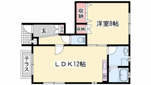 ハイツポジティブ【2-1号室】の間取り