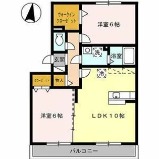 グラス ウィン【303号室】の間取り