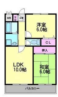 アルウェットグランドステージ【406号室】の間取り