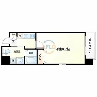 ダイドーメゾン大阪北堀江【11階】の間取り