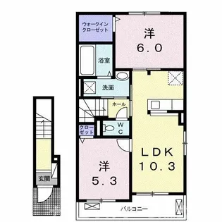エトワール【2階】の間取り