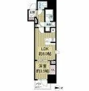 レジュールアッシュ谷町四丁目グランクラス【11階】の間取り