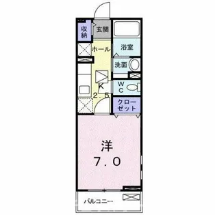 ミニョン アンジュ【1階】の間取り