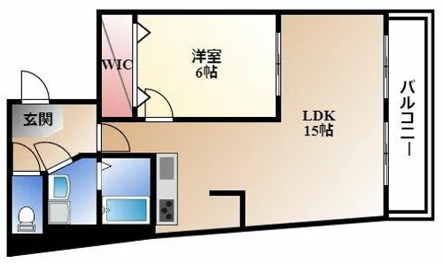 D-アパートメント泉【4階】の間取り