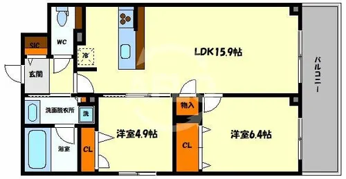 コンフォルタ【1階】の間取り