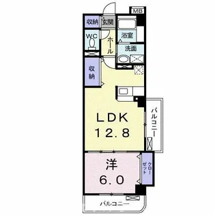 プラシード・アルバ【3階】の間取り