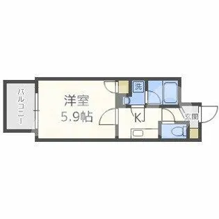 Primavera Minamimorimachi【4階】の間取り