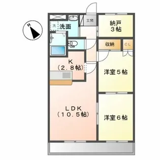 ルミエール泉【2階】の間取り