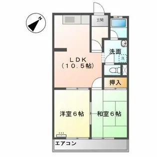 リベラパーク7【2階】の間取り