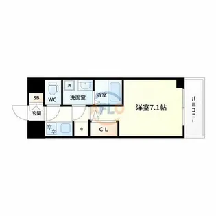 オーキッドレジデンス新大阪【3階】の間取り