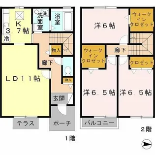 セントマーガレット【1階】の間取り