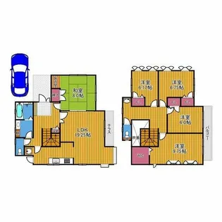 大阪府河内長野市美加の台1丁目【一戸建】の間取り