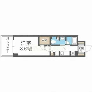 コンフォリア北堀江一丁目【905号室】の間取り