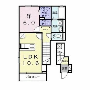 カーサバレンシア多米西町【2階】の間取り