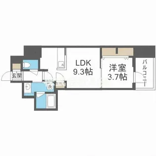 RJRプレシア南堀江【11階】の間取り