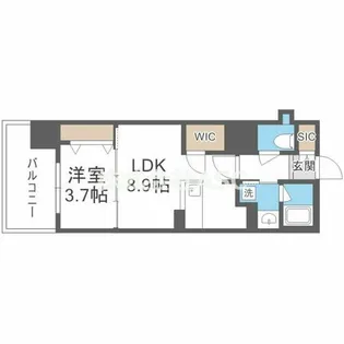 RJRプレシア南堀江【2階】の間取り