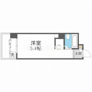パークサイド上本町駅前【4階】の間取り