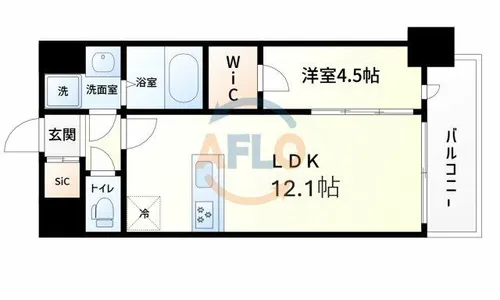 スプランディッド新大阪Ⅶ【8階】の間取り