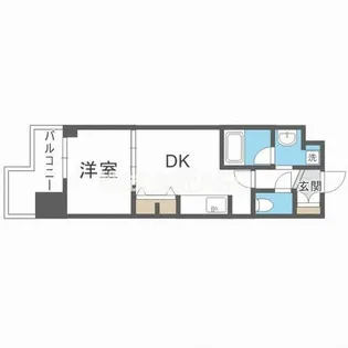 BRAVI南堀江【7階】の間取り