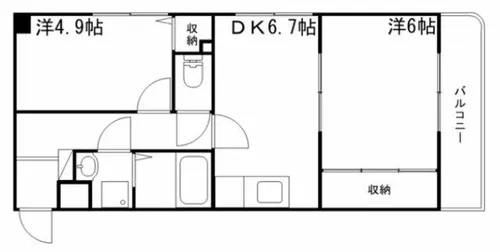 ペシュ モトシオ【7階】の間取り