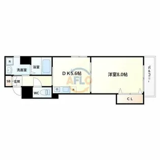 パストラーレ江坂【10階】の間取り