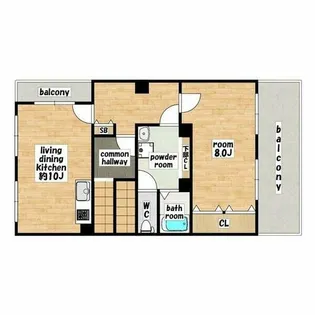 モアビル【4階】の間取り