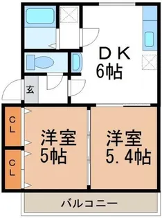 メゾングロワール【1階】の間取り